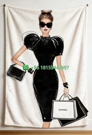 Chanel Throw Blankets